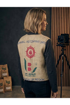 Jacke aus Jute-Kaffeesack