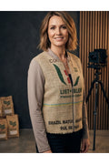 Jacke aus Jute-Kaffeesack