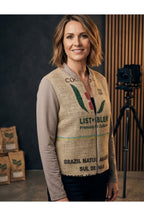 Jacke aus Jute-Kaffeesack