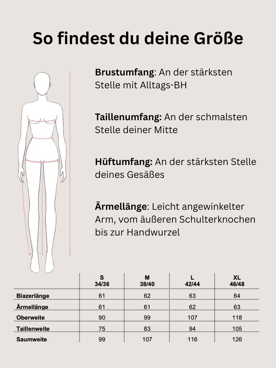 Taillierter Nadelstreifen-Blazer mit Schalkragen und Kaffeejute